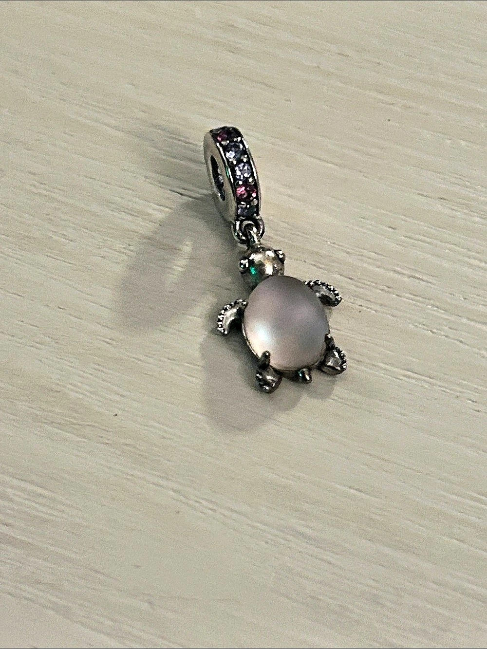 Pandora Pink Murano Glass Sea Turtle Dangle Charm Turtle Charm